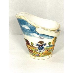 WCL Autumn Theme Pottery Bucket Planter
